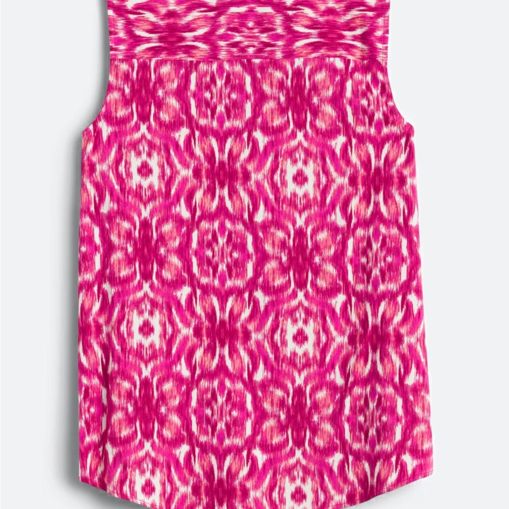 Vibrant Pink Sleeveless Tank Top - Picture 2 of 3